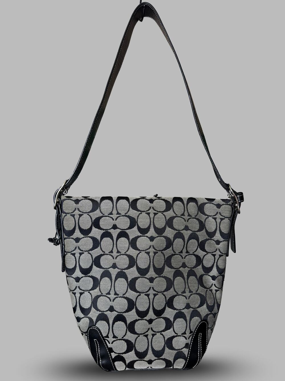Authentic Coach Signature Jacquard Bucket Bag | Vintage Classic Style 6076